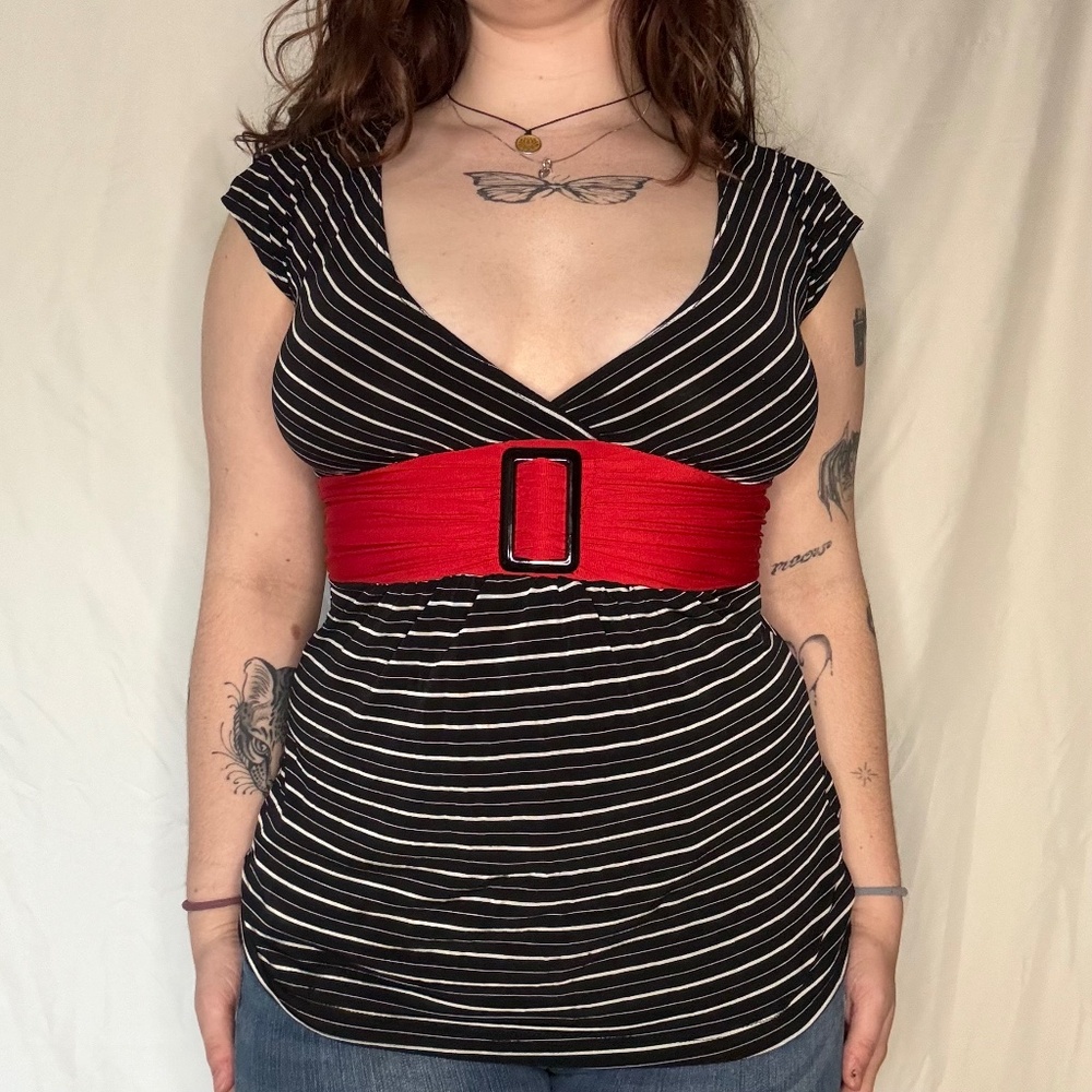 Y2K Striped Top